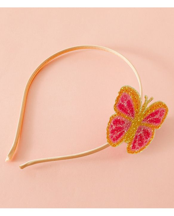 Babyhug Butterfly Applique Hair Band-Pink