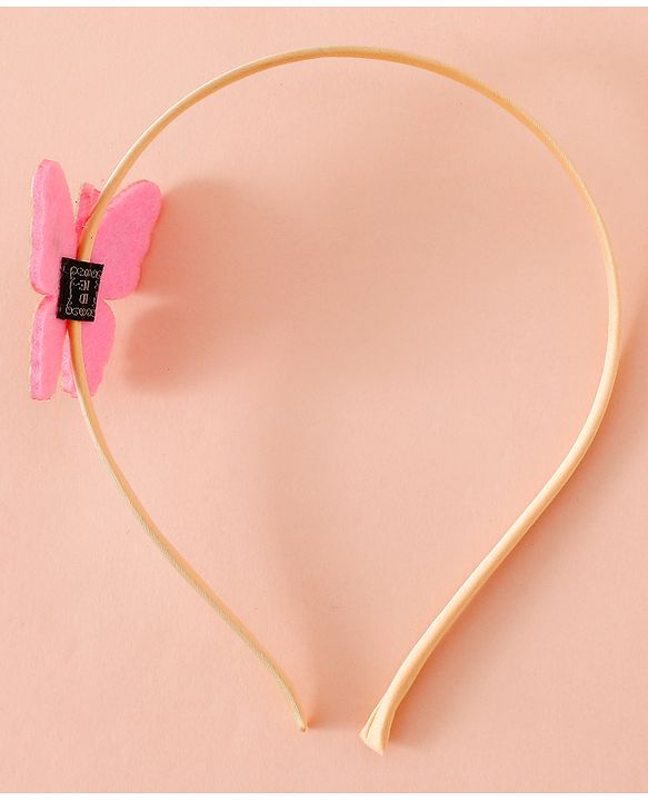 Babyhug Butterfly Applique Hair Band-Pink