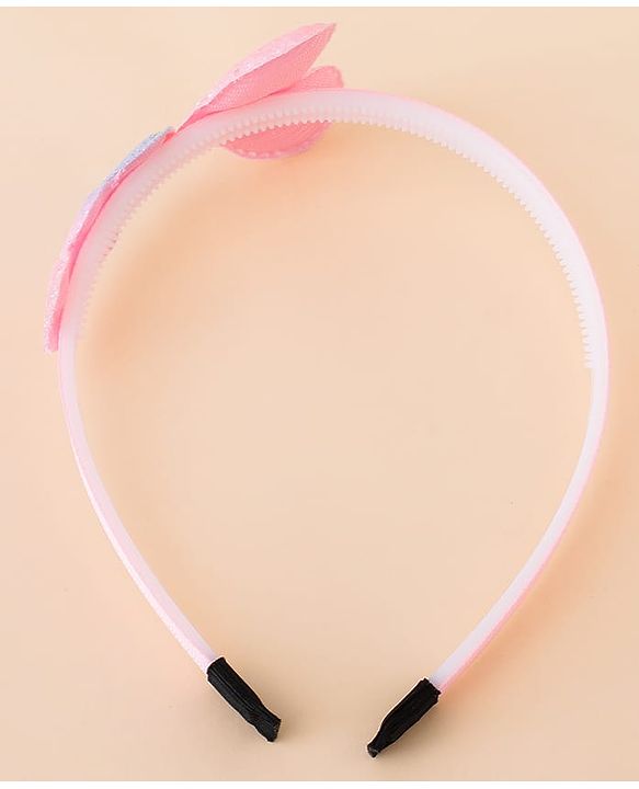 Babyhug Glitter Heart Hair Band -Free Size-Pink