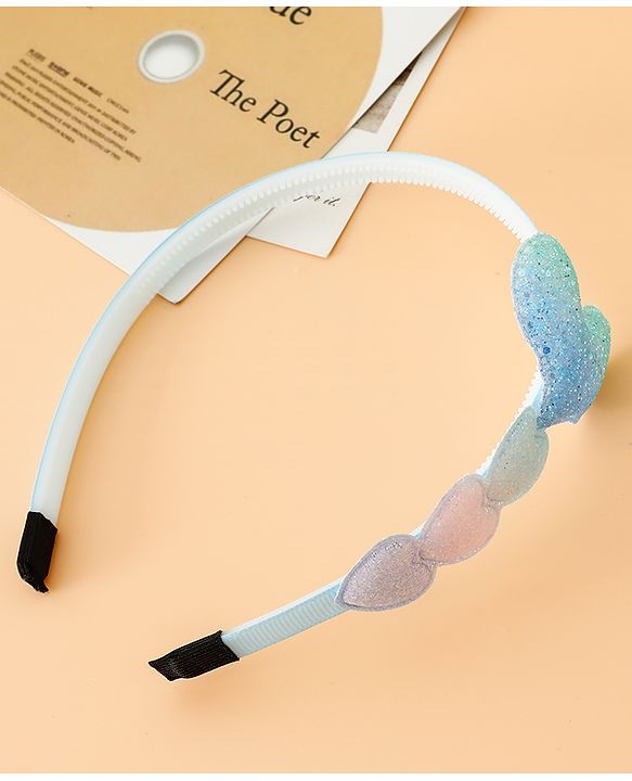Babyhug Glitter Heart Hair Band -Free Size-Pink