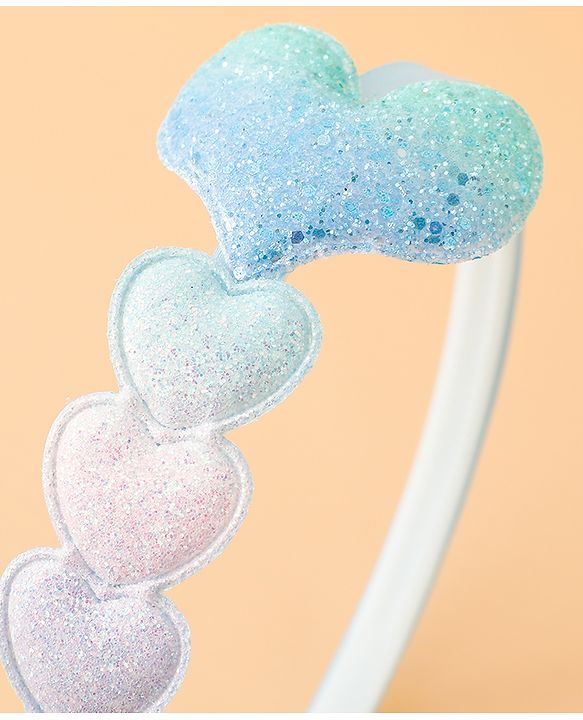 Babyhug Glitter Heart Hair Band -Free Size-Pink