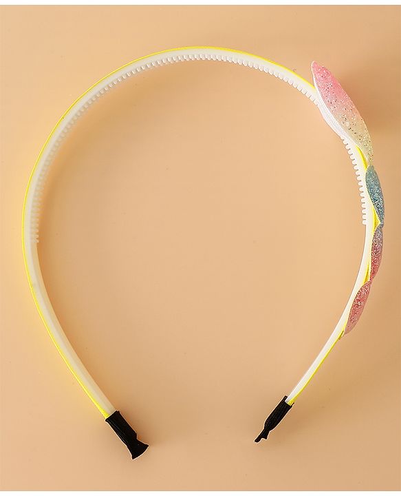 Babyhug Glitter Heart Hair Band -Free Size-Pink