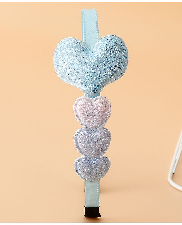 Babyhug Glitter Heart Hair Band -Free Size-Pink