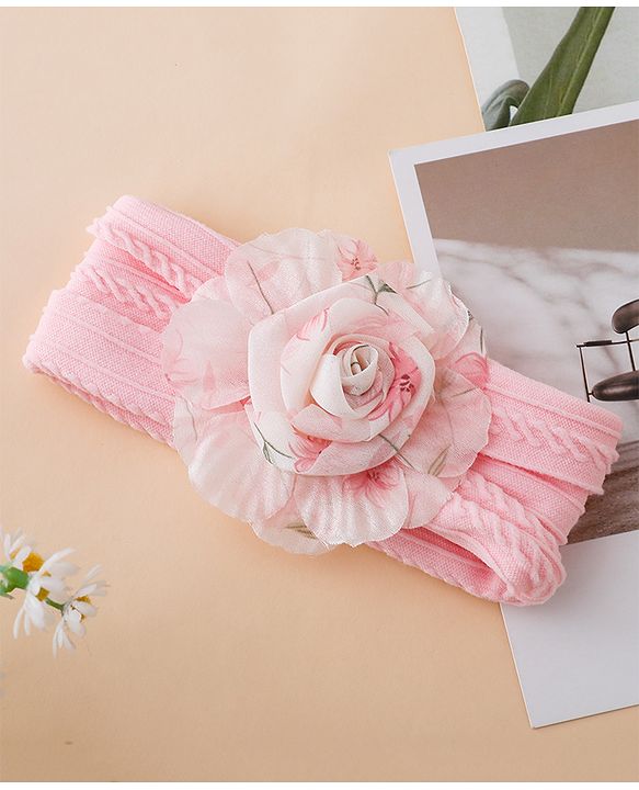 Babyhug Floral Applique Headband- Purple
