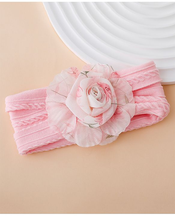 Babyhug Floral Applique Headband- Purple