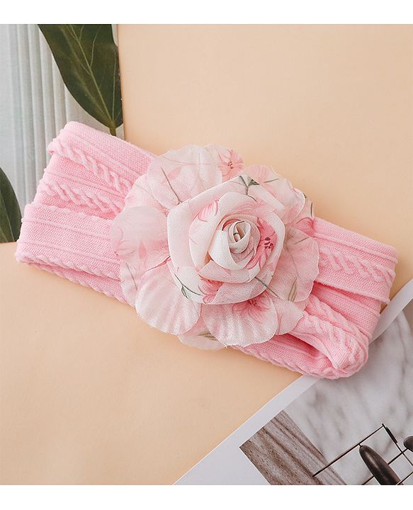 Babyhug Floral Applique Headband- Purple