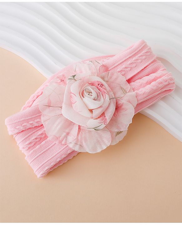 Babyhug Floral Applique Headband- Purple
