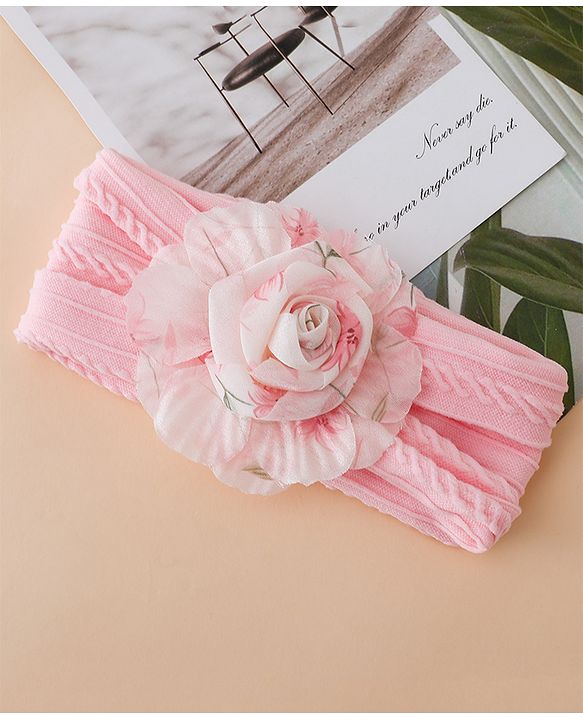 Babyhug Floral Applique Headband- Purple