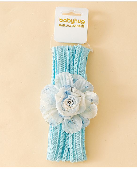 Babyhug Floral Applique Headband- Purple