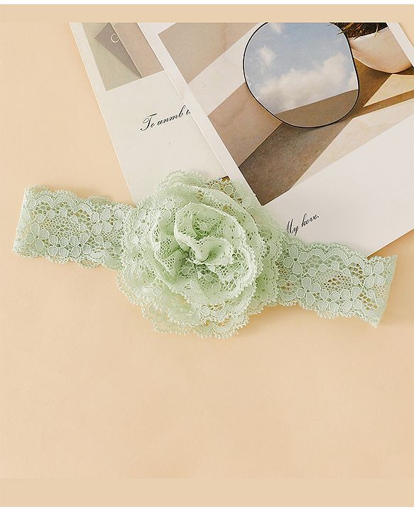 Babyhug Headband With  Floral Applique - Beige