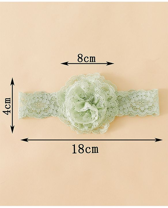 Babyhug Headband With  Floral Applique - Beige