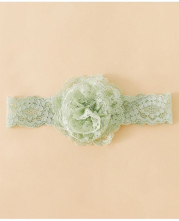 Babyhug Headband With  Floral Applique - Beige