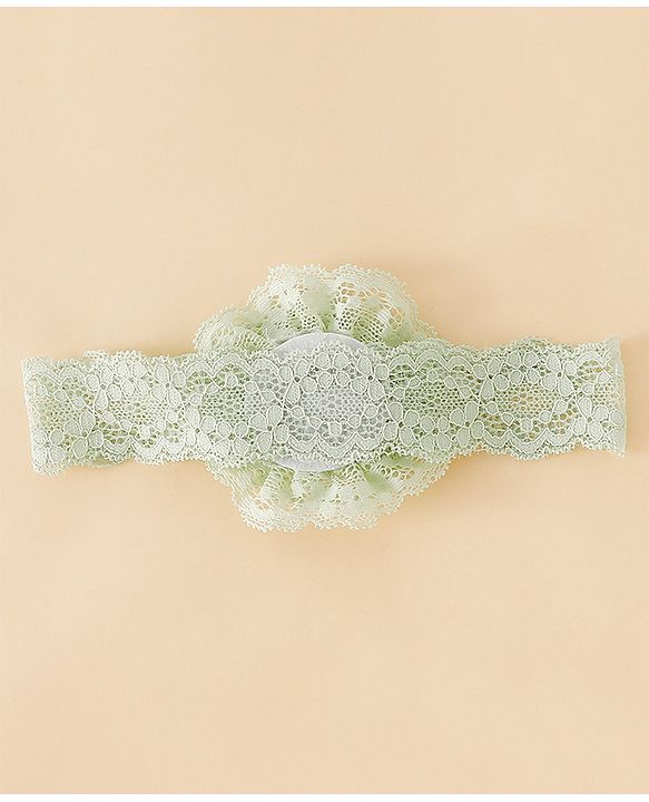 Babyhug Headband With  Floral Applique - Beige