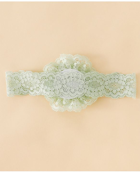 Babyhug Headband With  Floral Applique - Beige