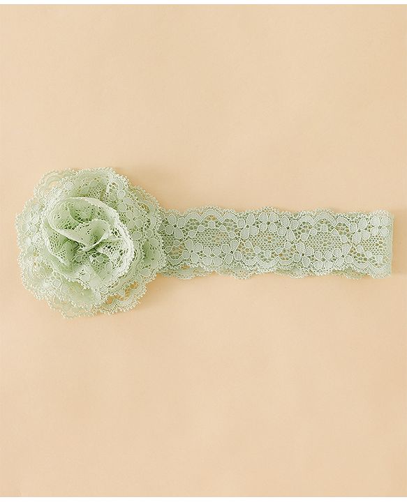 Babyhug Headband With  Floral Applique - Beige