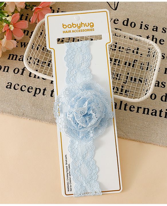 Babyhug Headband With  Floral Applique - Beige