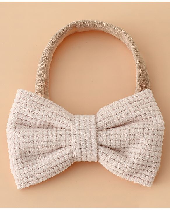 Babyhug Headband Bow Applique Free Size-Pack of 3-Red,Yellow,Black