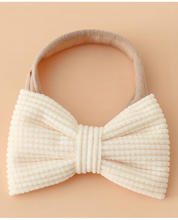 Babyhug Headband Bow Applique Free Size-Pack of 3-Red,Yellow,Black