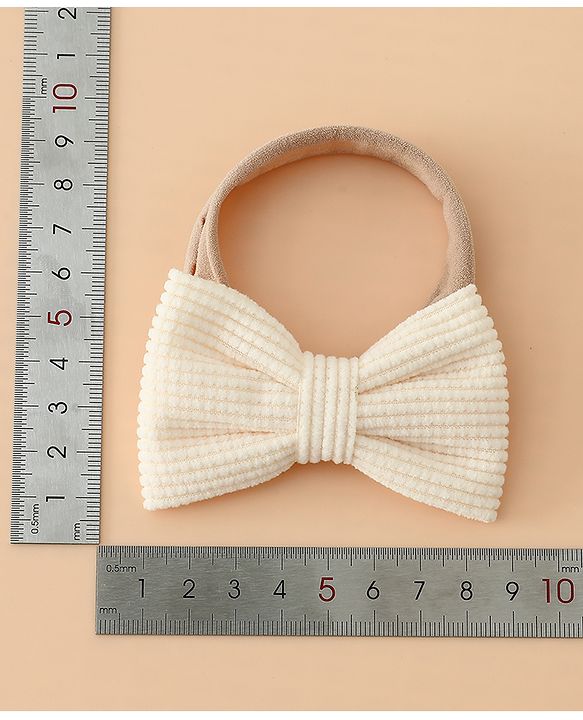 Babyhug Headband Bow Applique Free Size-Pack of 3-Red,Yellow,Black