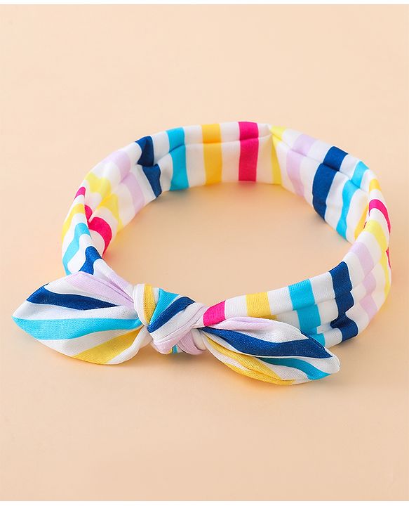 Babyhug Headbands With Bow Applique Pack of 3 - Pink & White