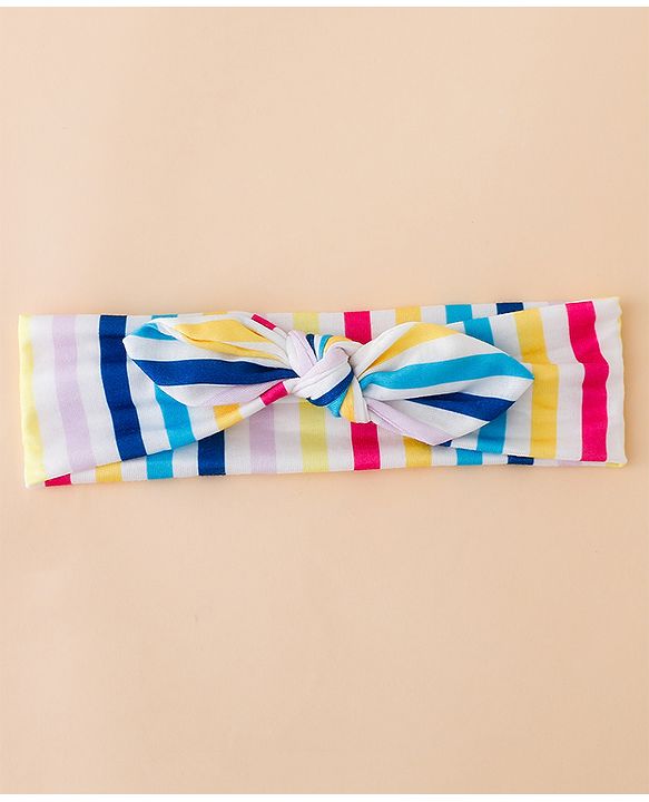 Babyhug Headbands With Bow Applique Pack of 3 - Pink & White