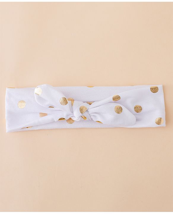 Babyhug Headbands With Bow Applique Pack of 3 - Pink & White