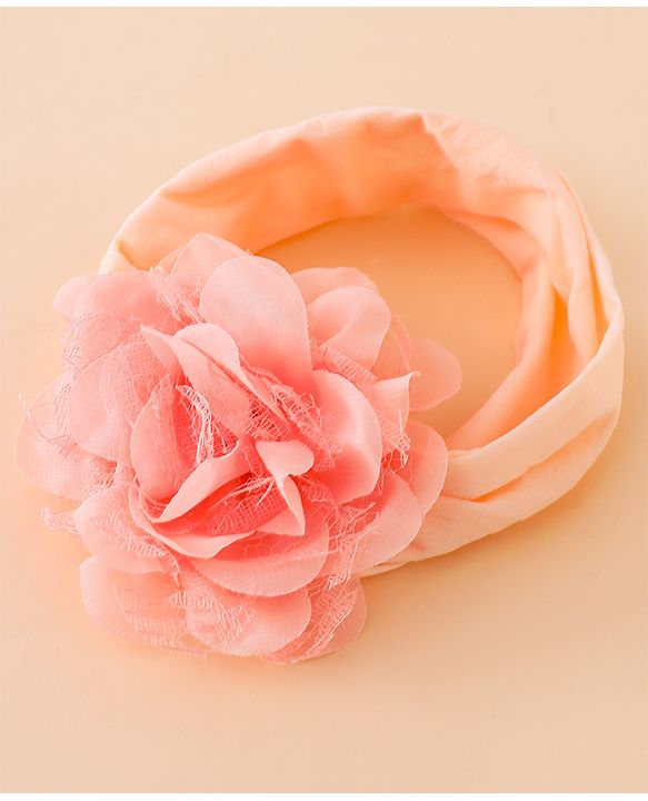 Babyhug Free Size Headbands With Floral Applique Pack of 3 - Multicolor