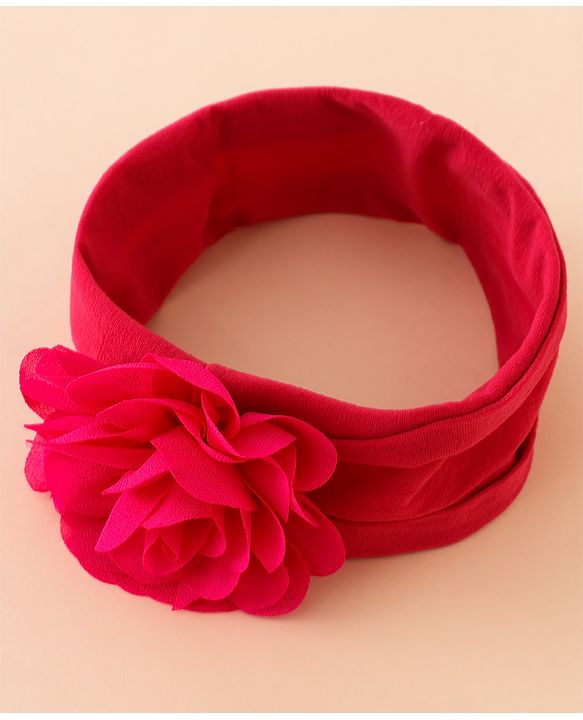 Babyhug Free Size Headbands With Floral Applique Pack of 3 - Multicolor