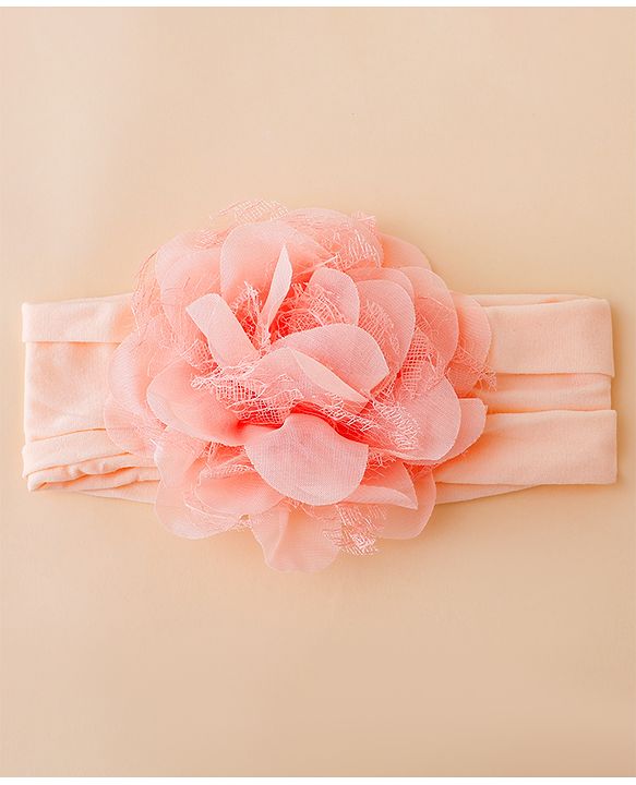 Babyhug Free Size Headbands With Floral Applique Pack of 3 - Multicolor