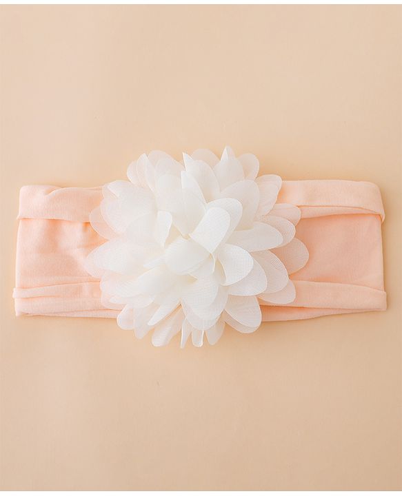 Babyhug Free Size Headbands With Floral Applique Pack of 3 - Multicolor
