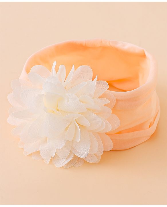 Babyhug Free Size Headbands With Floral Applique Pack of 3 - Multicolor
