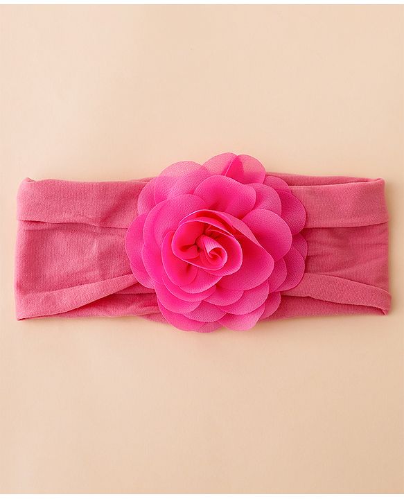Babyhug Free Size Headbands With Floral Applique Pack of 3 - Multicolor