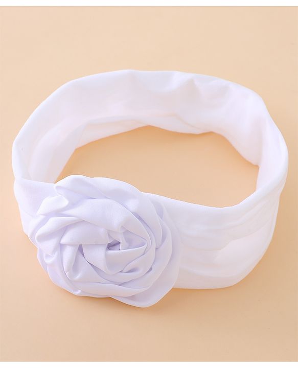 Babyhug Free Size Headbands With Floral Applique Pack of 3 - Multicolor