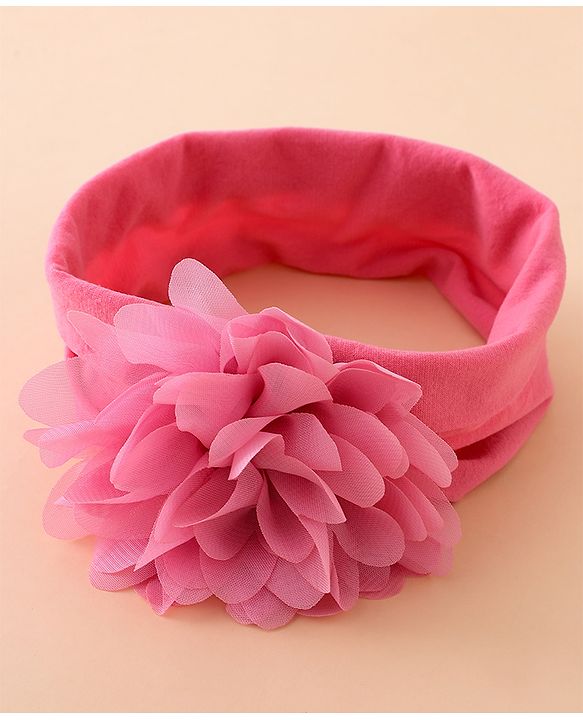 Babyhug Free Size Headbands With Floral Applique Pack of 3 - Multicolor