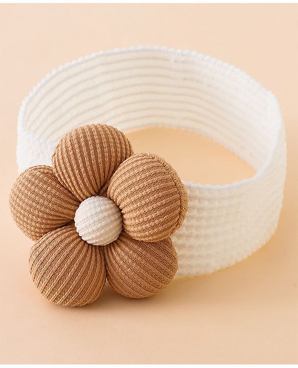 Babyhug Free Size Headbands With Floral Applique Pack of 4 - Multicolor