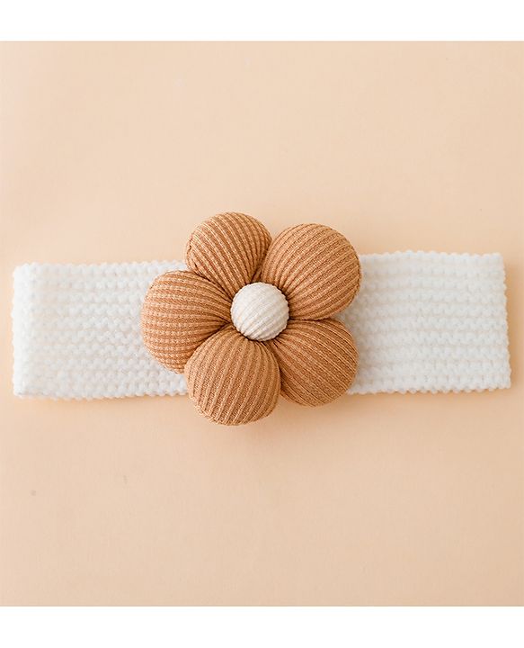 Babyhug Free Size Headbands With Floral Applique Pack of 4 - Multicolor