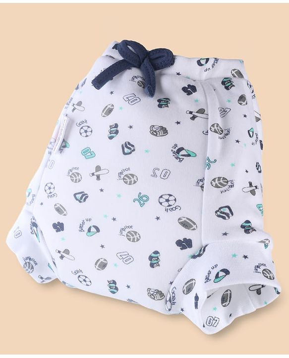 Babyhug 100% Cotton Reusable Potty Training Pull-Up Padded Pants for Babies Size 0 (9 to 12 Months)| Pack of 6| Absorbent & Washable| Toddler Training Underwear