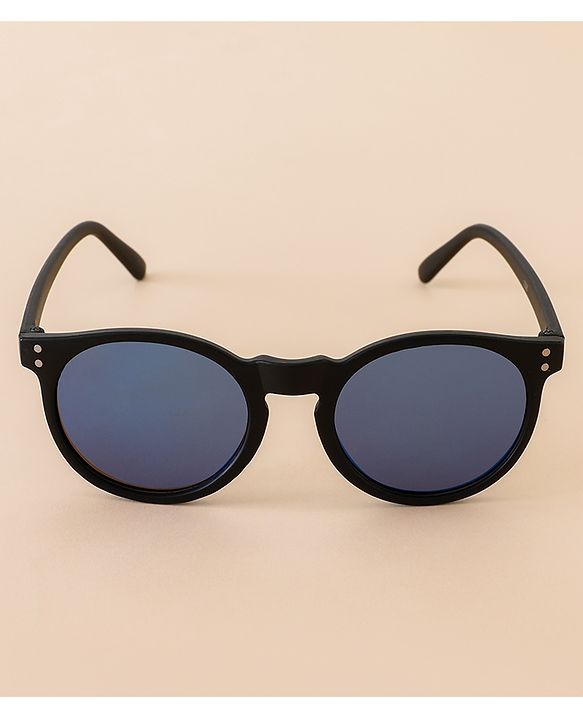 Babyhug Free Size Solid Color Sunglasses - Black & Blue