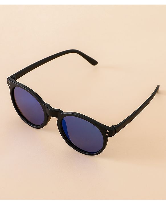 Babyhug Free Size Solid Color Sunglasses - Black & Blue