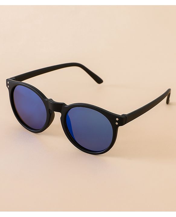 Babyhug Free Size Solid Color Sunglasses - Black & Blue