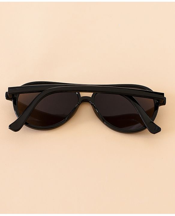 Babyhug Free Size Solid Coloured Sunglasses - Black & Blue