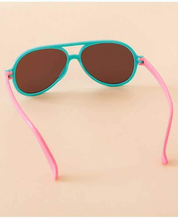 Babyhug Free Size Solid Coloured Sunglasses - Black & Blue