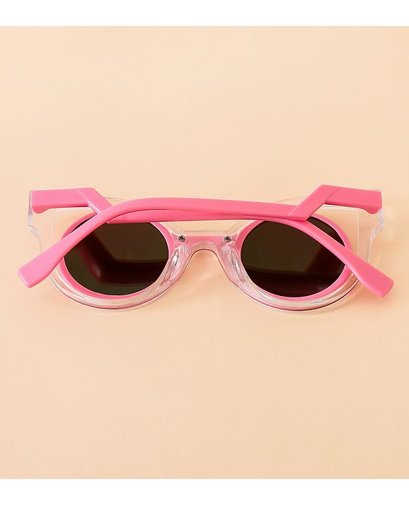 Babyhug Solid Coloured Sunglasses - White & Silver