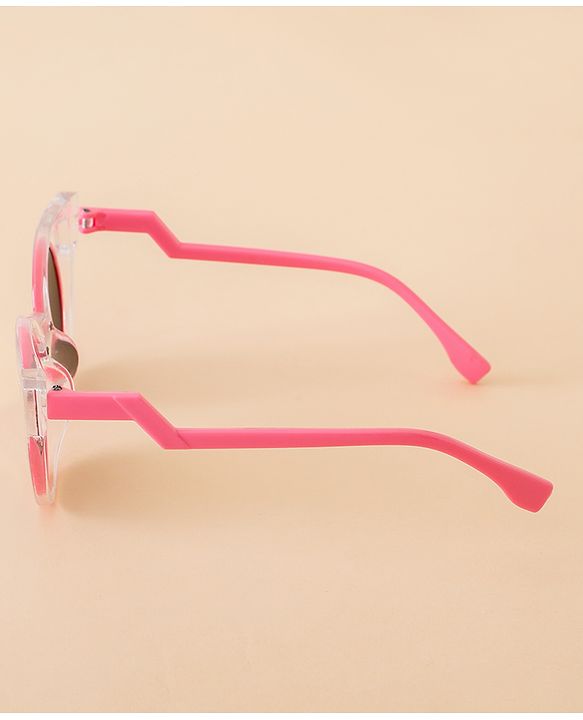 Babyhug Solid Coloured Sunglasses - White & Silver