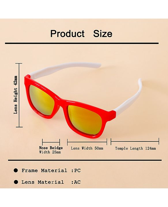 Babyhug Free Size Solid Coloured Sunglasses - Red