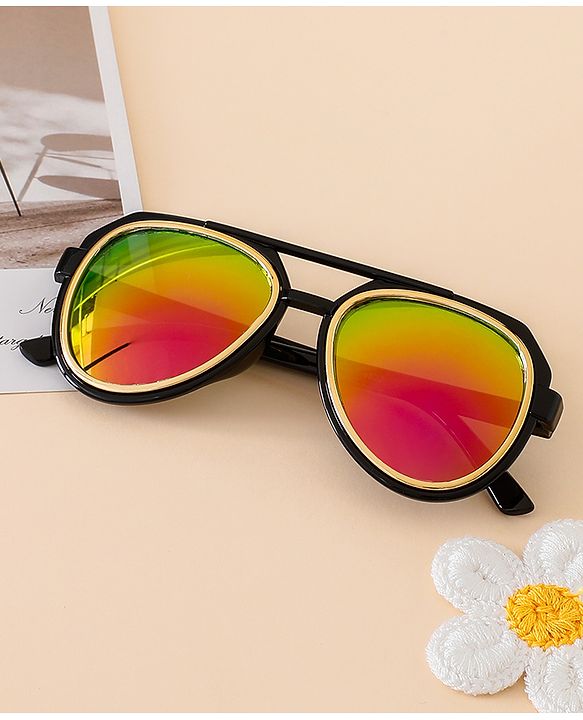 Babyhug Free Size Gradient Sunglasses - Black & Red