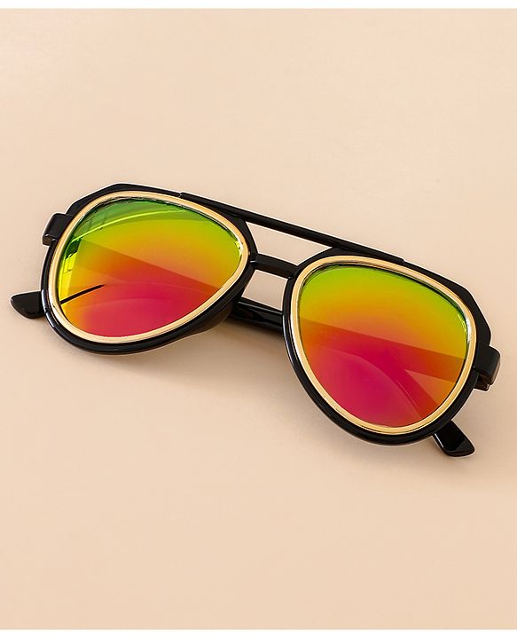Babyhug Free Size Gradient Sunglasses - Black & Red