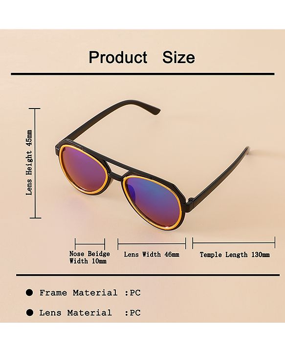 Babyhug Free Size Gradient Sunglasses - Black & Red