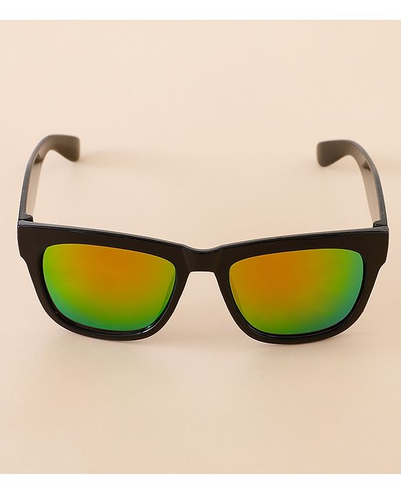 Babyhug Free Size Solid Color Sunglasses - Black & Red