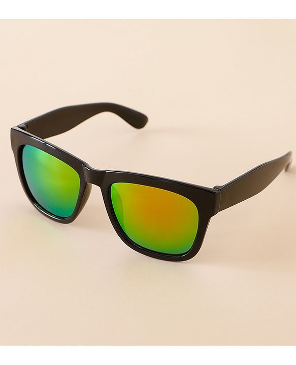 Babyhug Free Size Solid Color Sunglasses - Black & Red